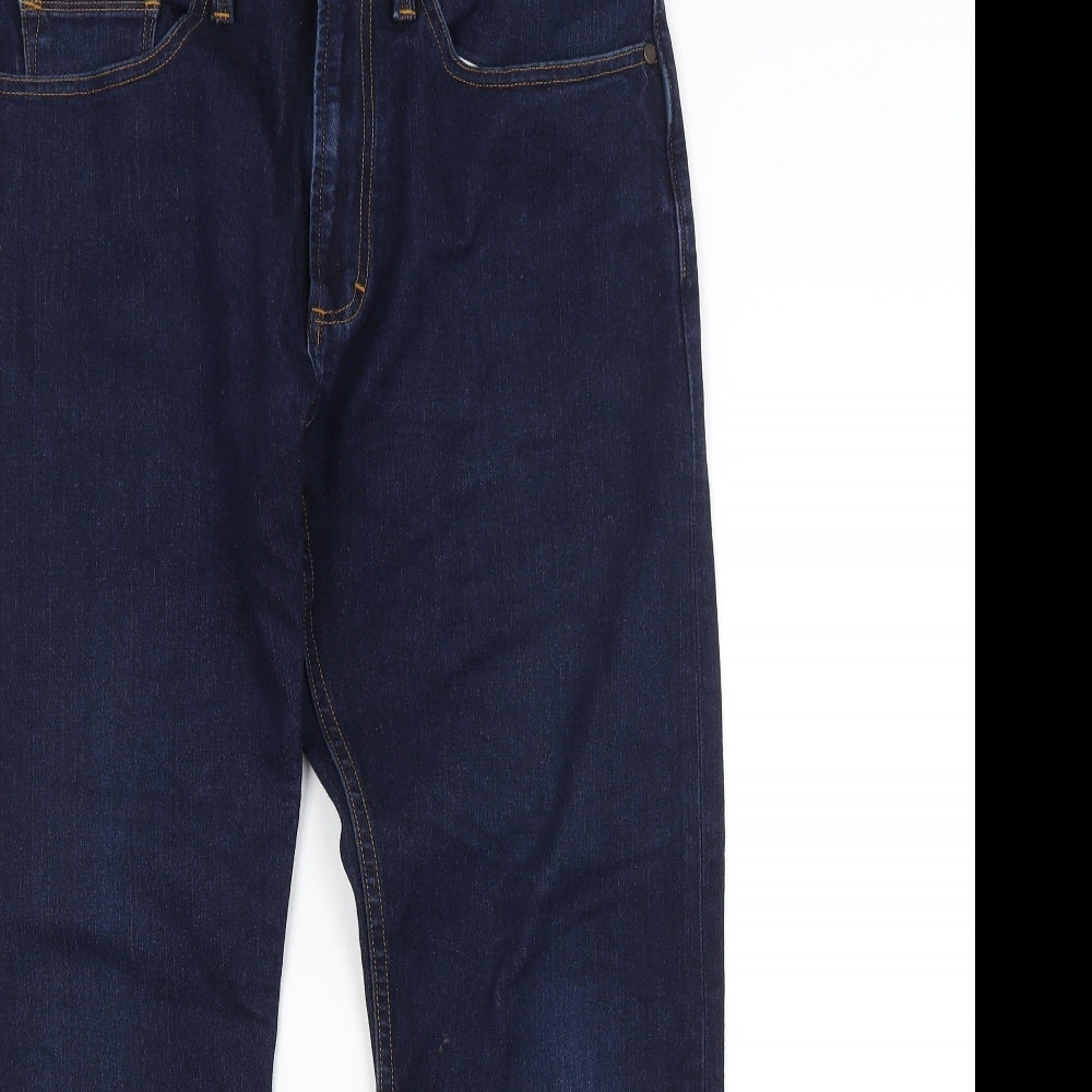 Marks & Spencer Womens Blue   Tapered Jeans Size 32 in L29 in