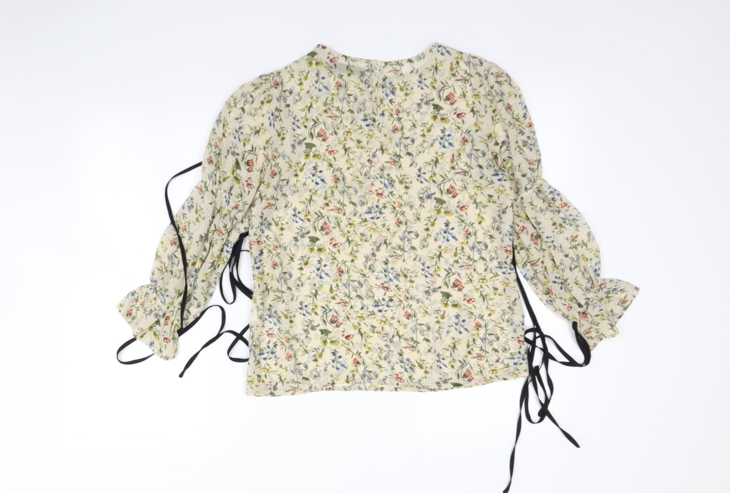 Fashion Union Womens Green Floral  Basic Blouse Size 6