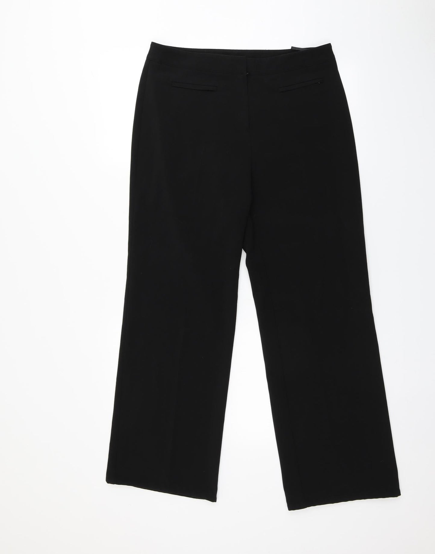 Mia Moda Womens Black   Trousers  Size 12 L29 in