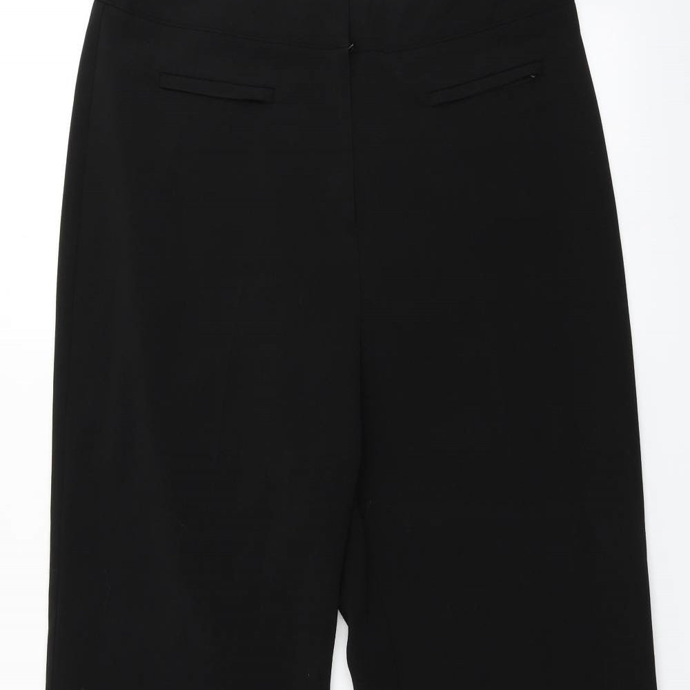 Mia Moda Womens Black   Trousers  Size 12 L29 in