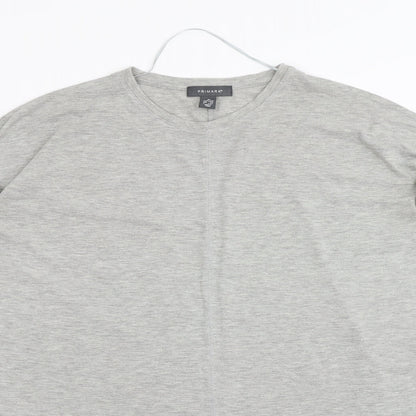 Preloved Primark Womens Grey   Basic T-Shirt Size S - Detail