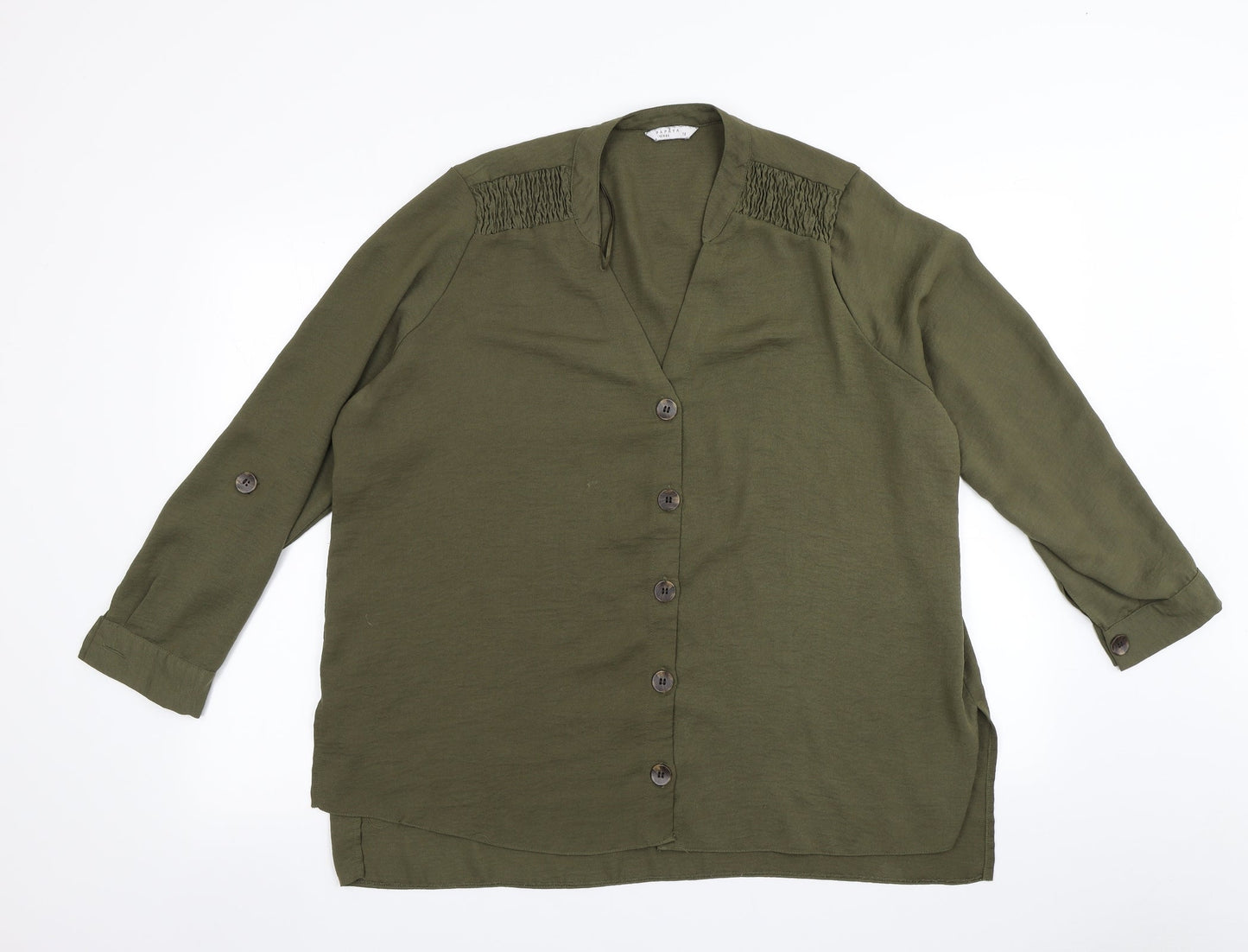 Matalan Womens Green   Basic Button-Up Size 16