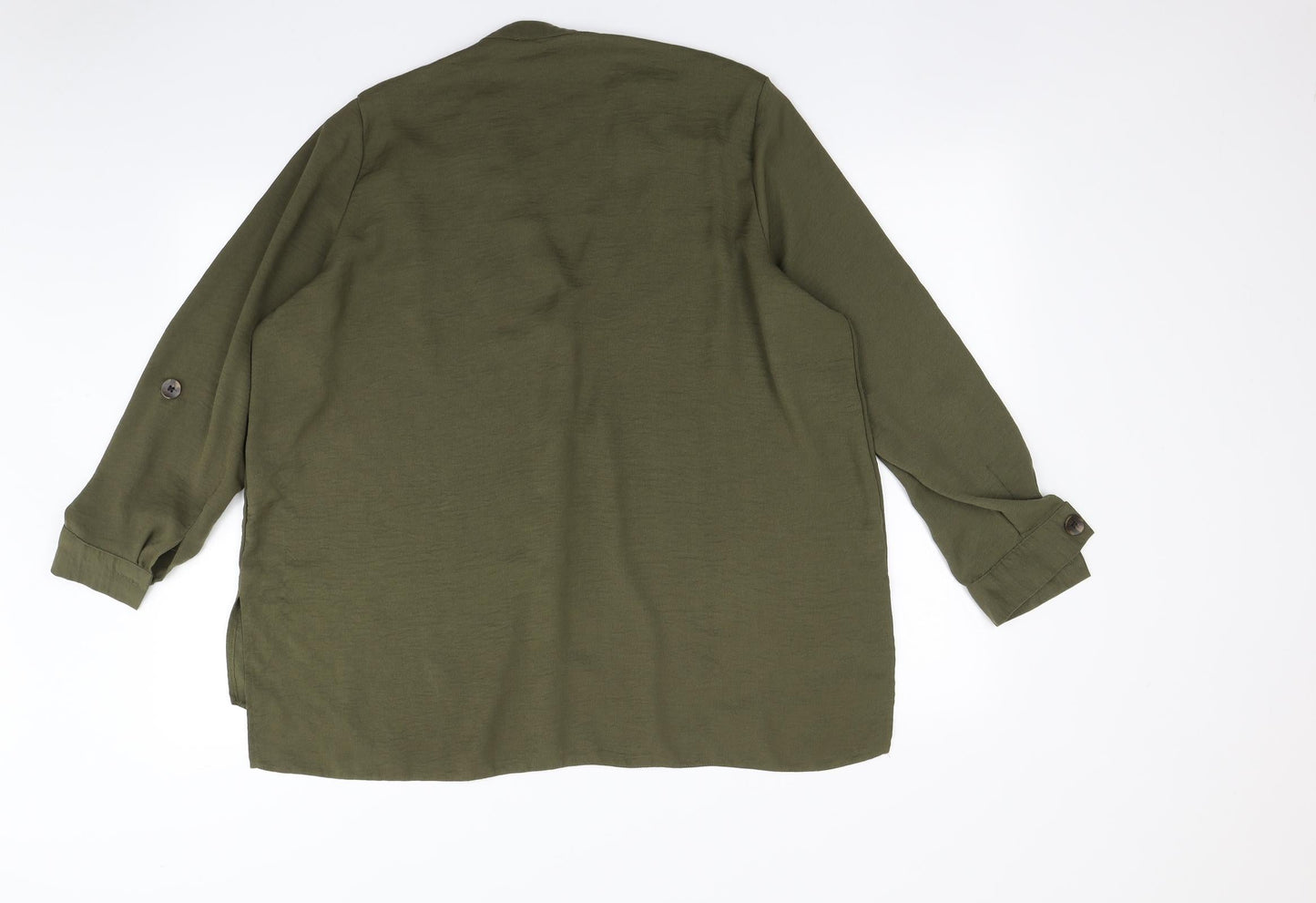 Matalan Womens Green   Basic Button-Up Size 16