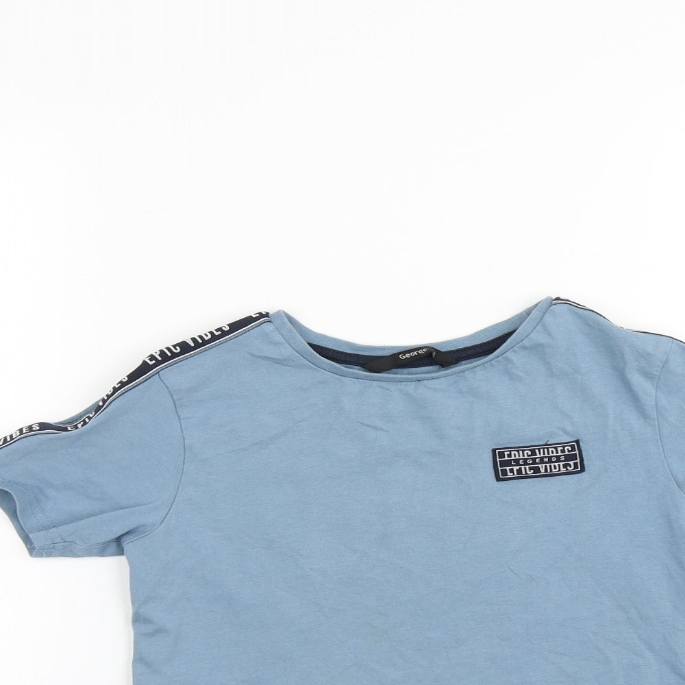 George Boys Blue   Basic T-Shirt Size 5-6 Years