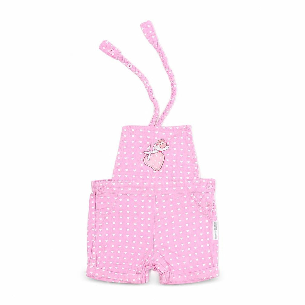 Nursey Times Baby Pink Polka Dot  Dungaree One-Piece Size 0-3 Months