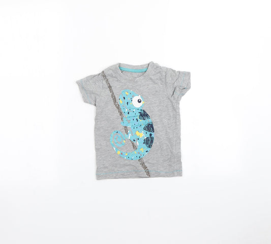 Matalan Baby Grey   Basic T-Shirt Size 12-18 Months