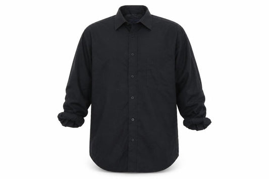 Peter England Mens Black    Button-Up Size 15.5
