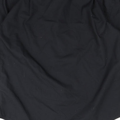 Peter England Mens Black    Button-Up Size 15.5