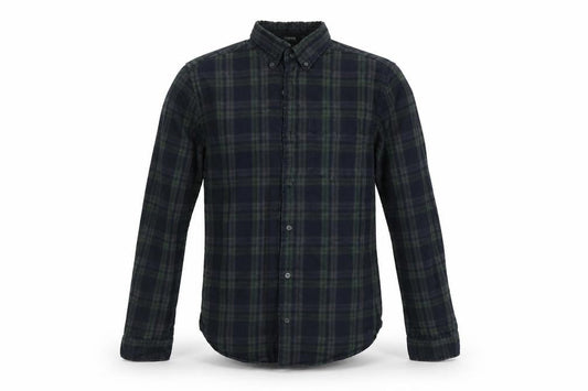 N ext Mens Green Check   Button-Up Size S
