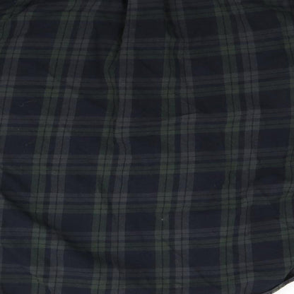 N ext Mens Green Check   Button-Up Size S
