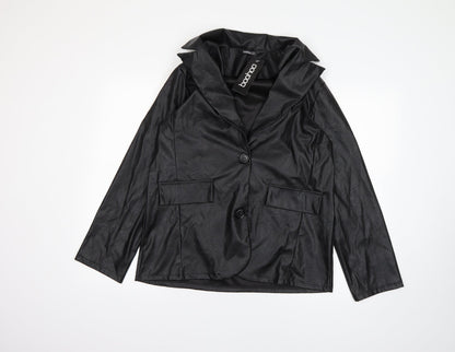 Boohoo Womens Black   Jacket  Size 12