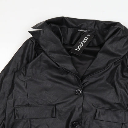 Boohoo Womens Black   Jacket  Size 12