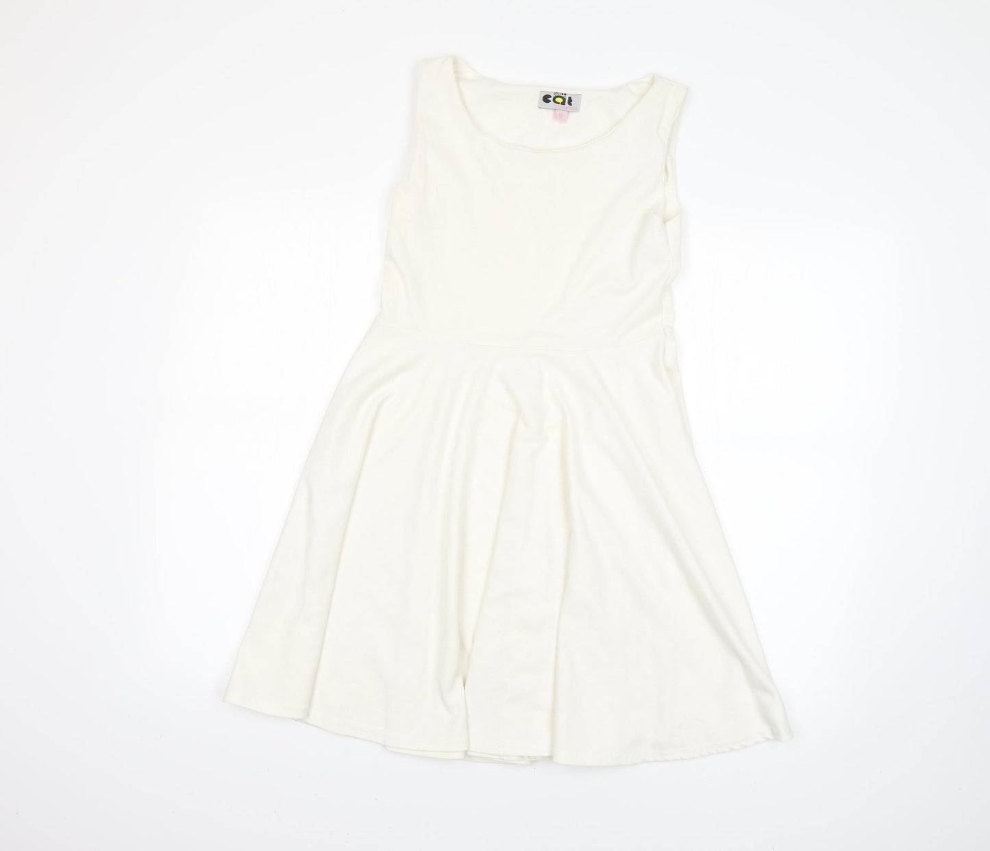 CAT Womens White   A-Line  Size 12