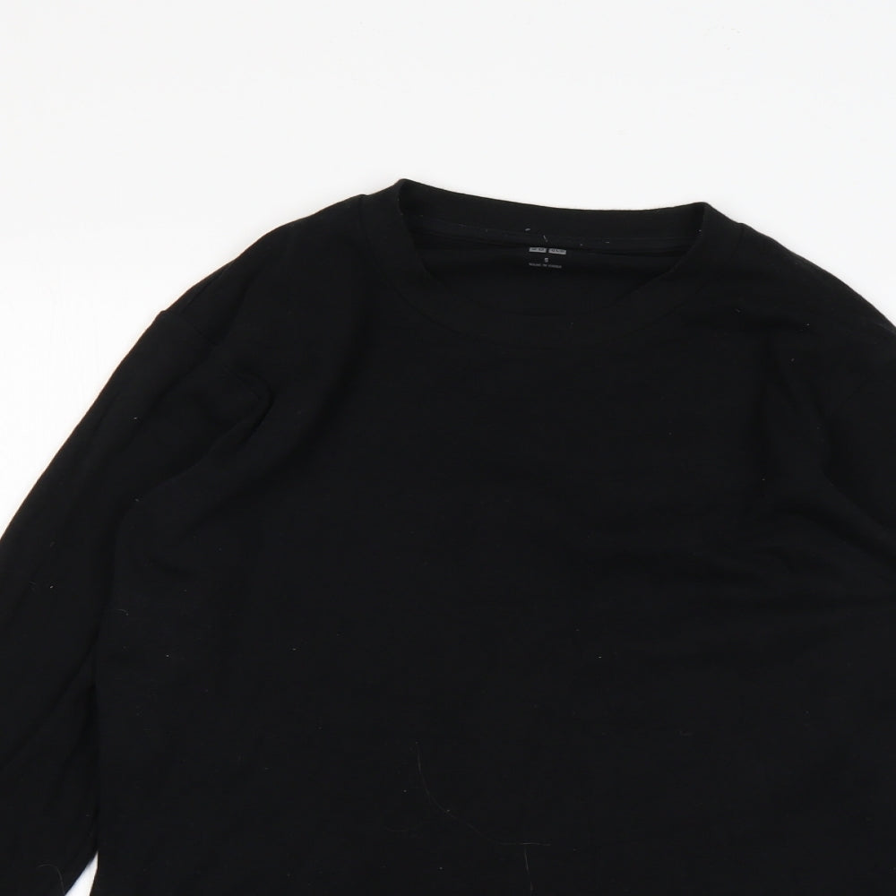 Uni Womens Black   Basic T-Shirt Size S