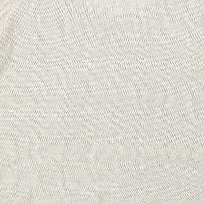 RESERVED Womens Beige  Knit Pullover Jumper Size S