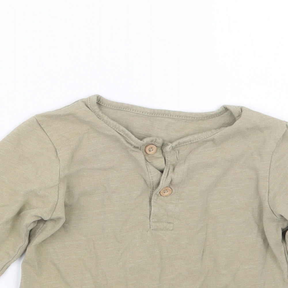 TU Boys Green   Basic T-Shirt Size 12-18 Months