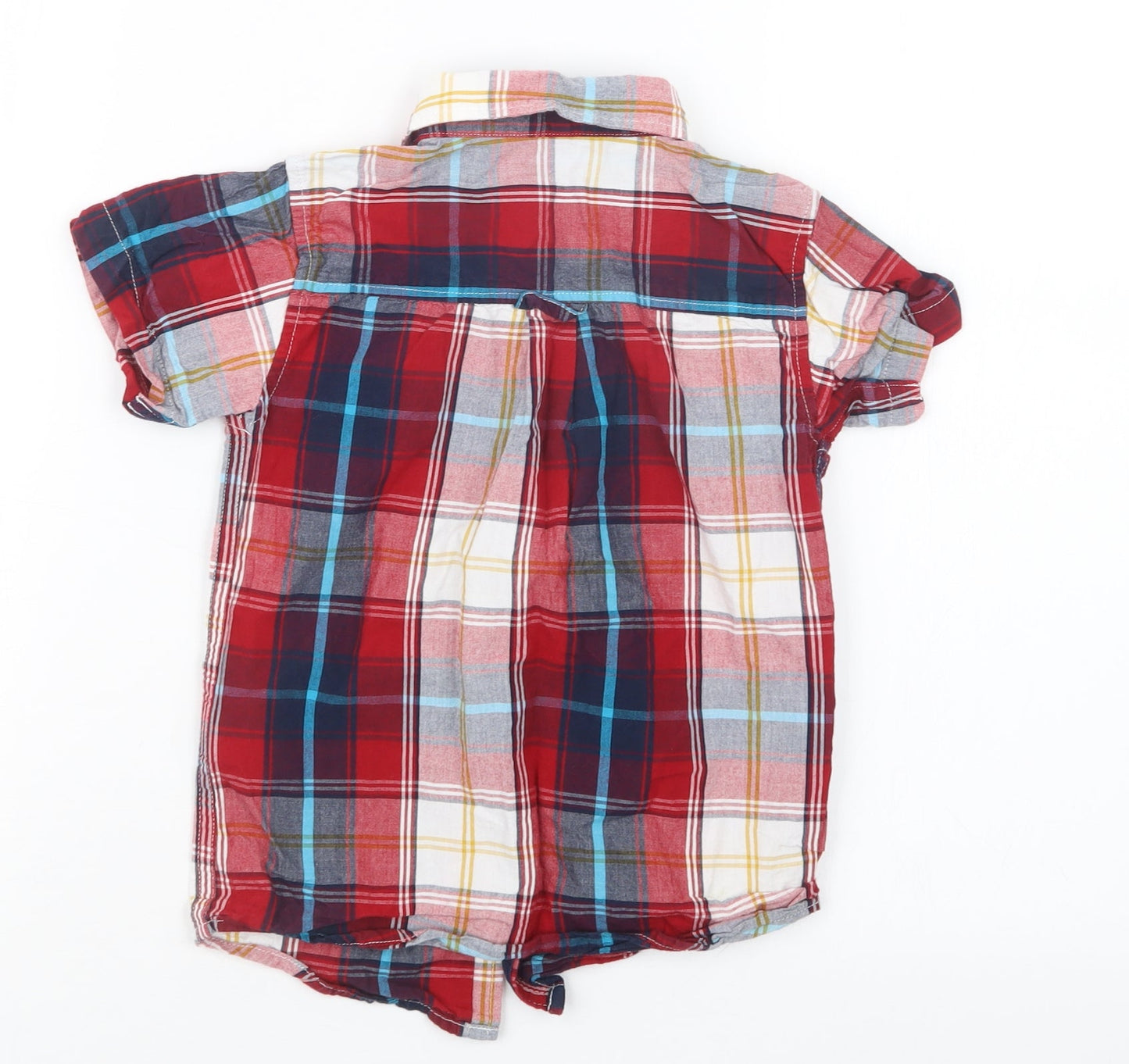 Rebel Boys Red Check  Basic Button-Up Size 3-4 Years