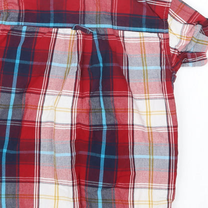 Rebel Boys Red Check  Basic Button-Up Size 3-4 Years