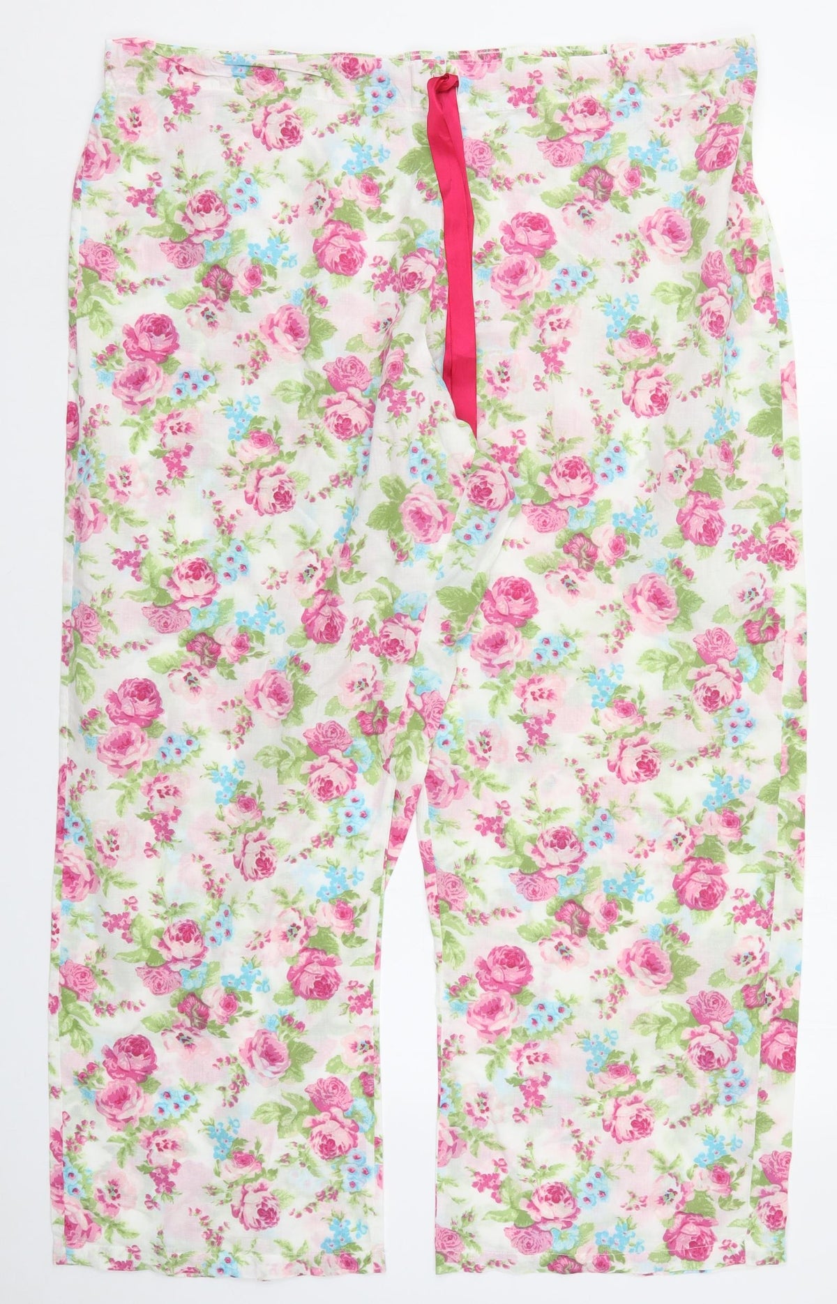 Preworn Womens Multicoloured Floral  Trousers  Size 42 in L28 in - Pyjama Pants