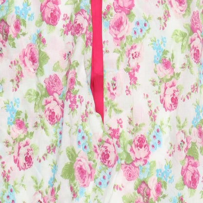 Preworn Womens Multicoloured Floral  Trousers  Size 42 in L28 in - Pyjama Pants