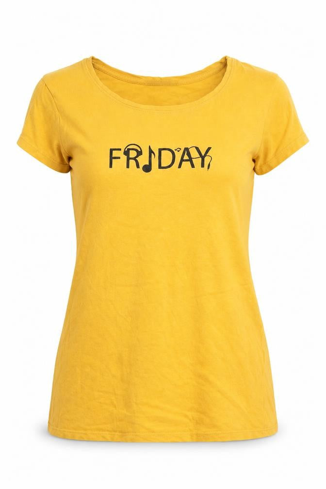Terranova Womens Yellow   Basic T-Shirt Size XL