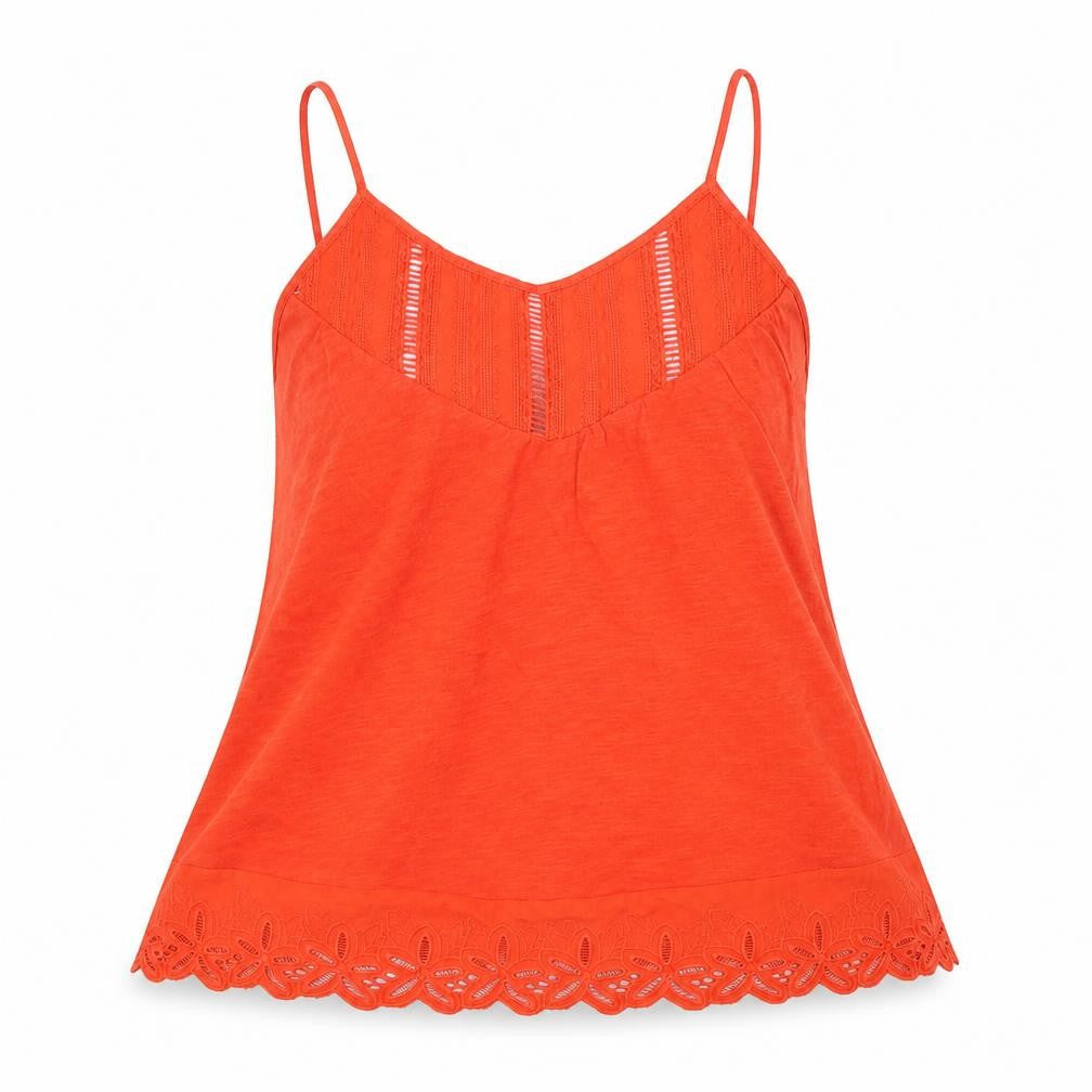 New Look Womens Orange   Camisole T-Shirt Size 6