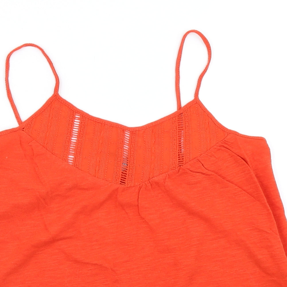 New Look Womens Orange   Camisole T-Shirt Size 6