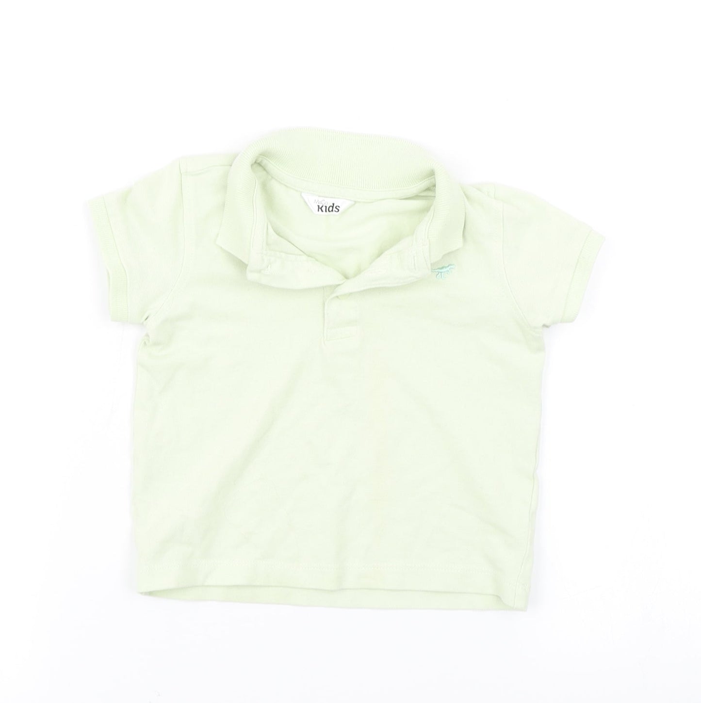 M&Co Boys Green   Basic Polo Size 18-24 Months