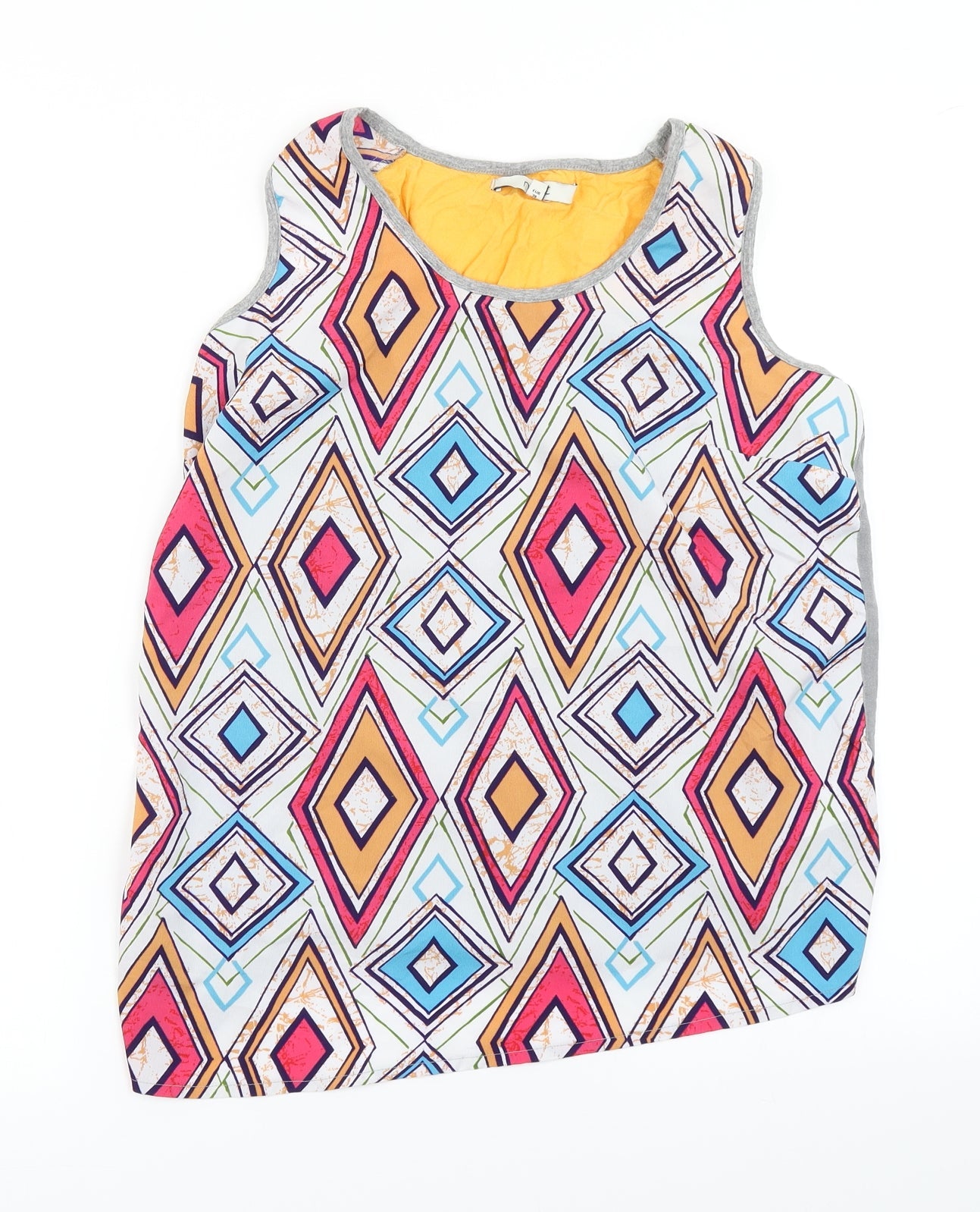 NEXT Womens Pink Geometric  Basic Tank Size 10