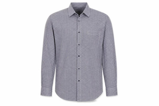 F&F Mens Purple Plaid   Button-Up Size 16.5