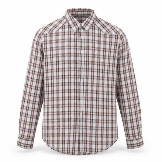New Look Mens Brown Plaid   Button-Up Size L