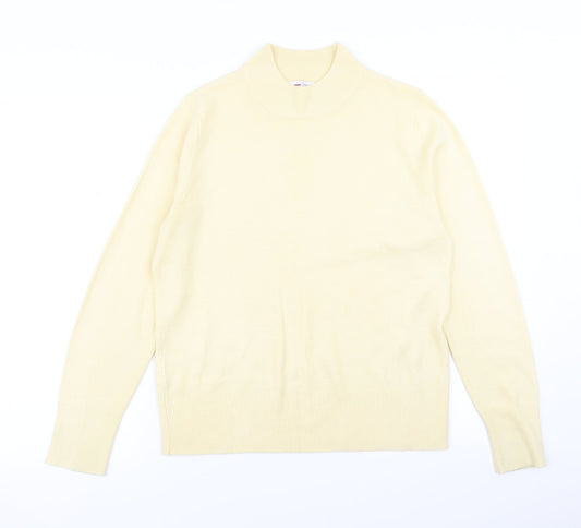 Papaya Womens Yellow  Knit Pullover Jumper Size 12