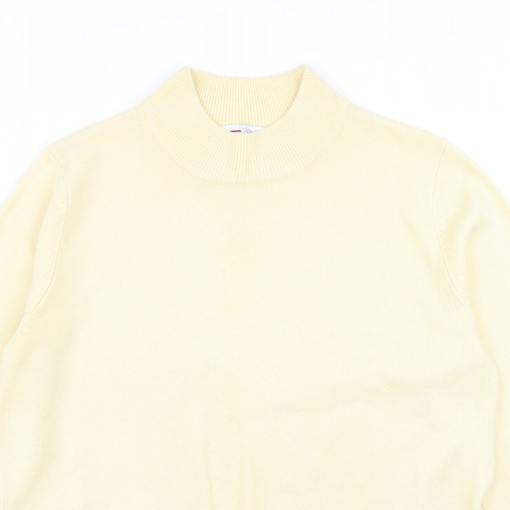Papaya Womens Yellow  Knit Pullover Jumper Size 12