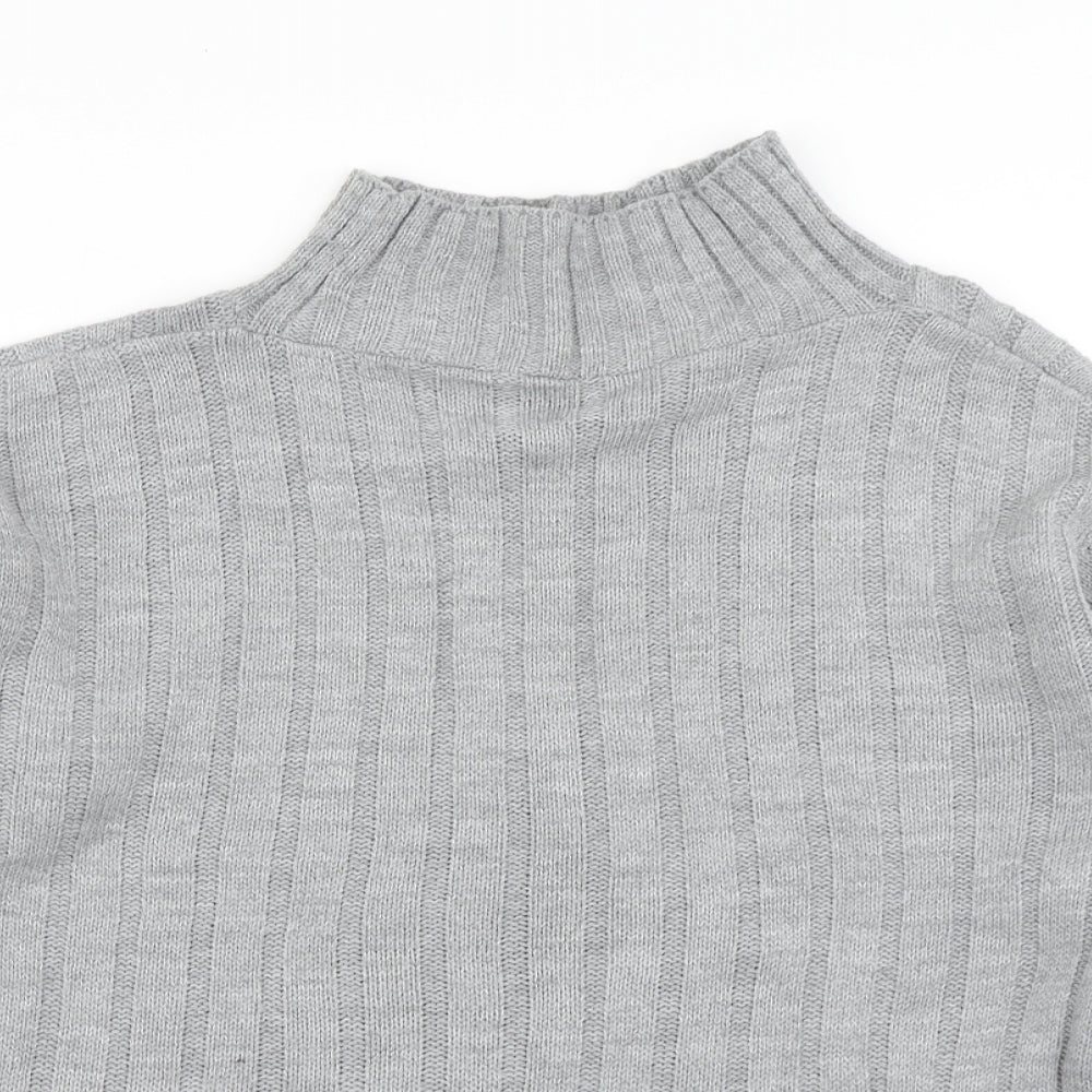 Preworn Womens Grey  Knit Pullover Jumper Size S  - Cropped