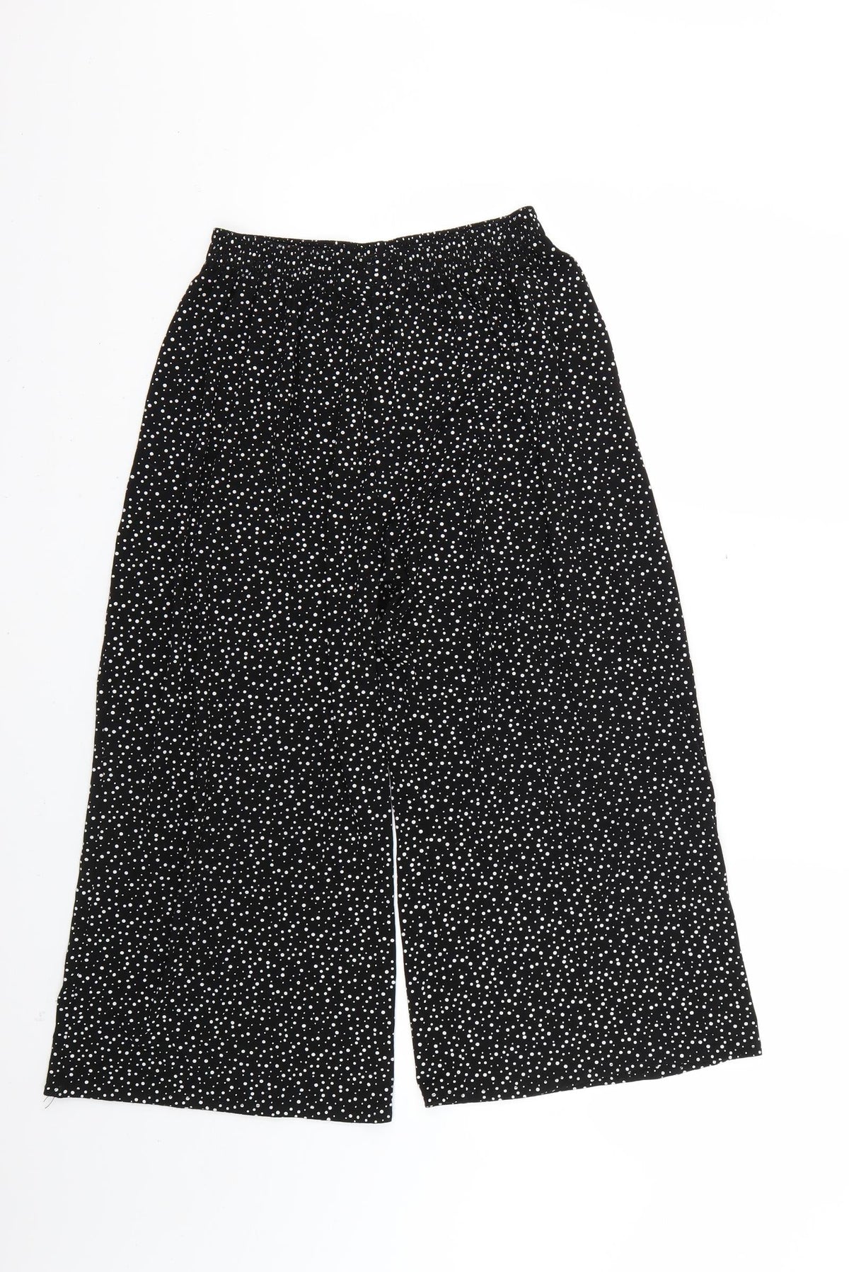 Preworn Womens Black Polka Dot  Trousers  Size S L21 in
