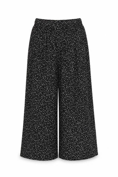 Preworn Womens Black Polka Dot  Trousers  Size S L21 in