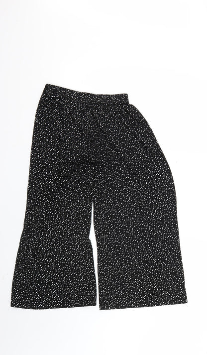 Preworn Womens Black Polka Dot  Trousers  Size S L21 in