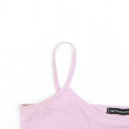 PRETTYLITTLETHING Womens Purple   Basic Tank Size 8