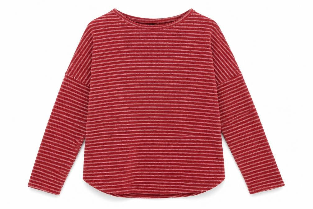 Roman Womens Red Striped  Pullover Jumper Size 16