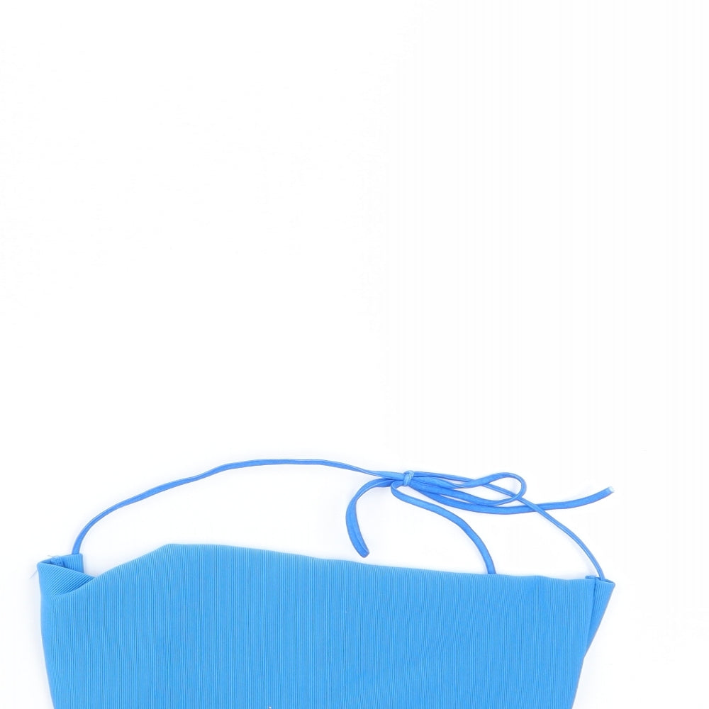 PRETTYLITTLETHING Womens Blue   Basic Tank Size 10