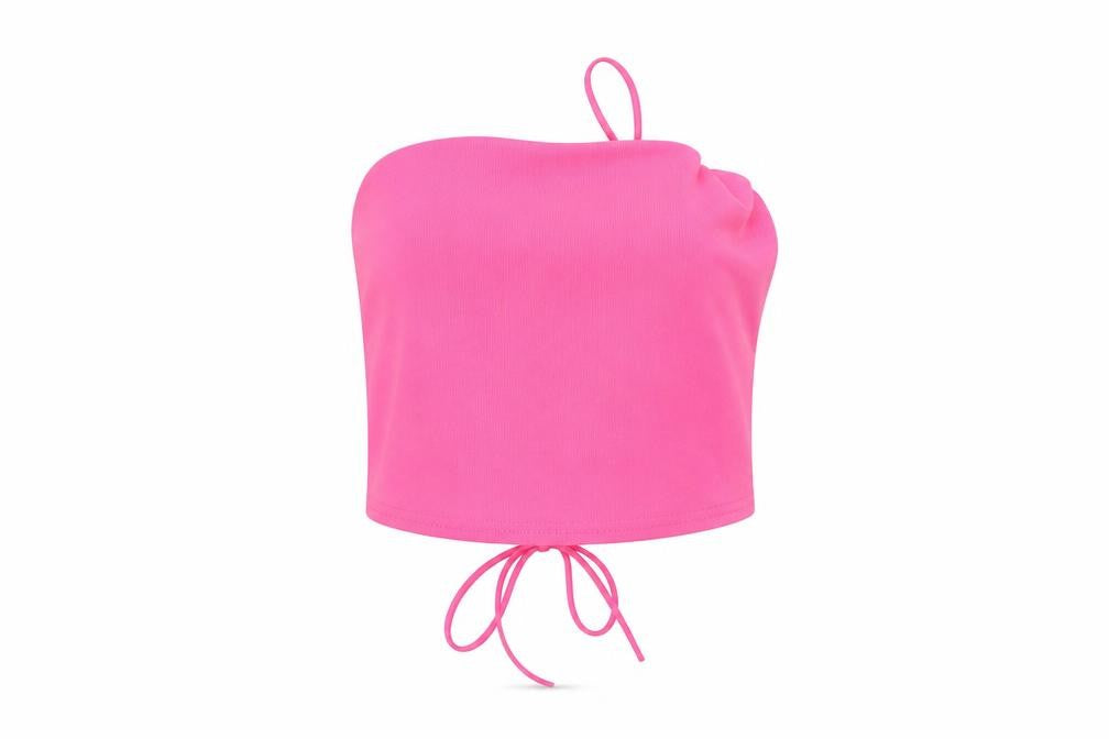 PRETTYLITTLETHING Womens Pink   Basic Blouse Size 10