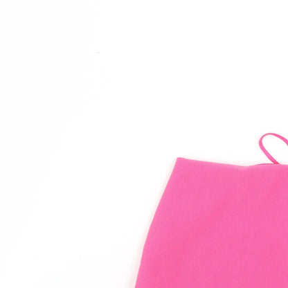 PRETTYLITTLETHING Womens Pink   Basic Blouse Size 10