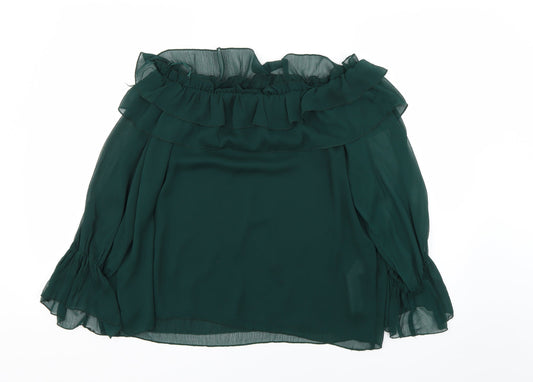 Zara Womens Green   Basic Blouse Size S
