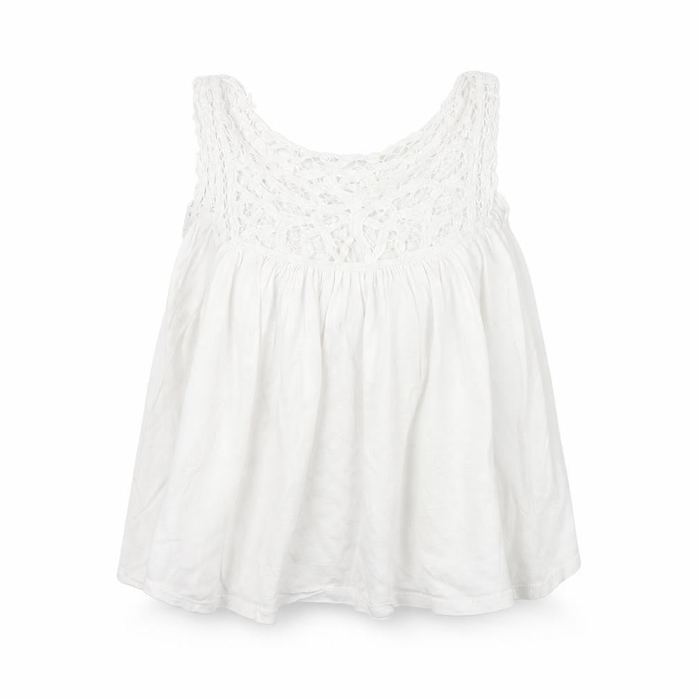 New Look Womens White   Basic Tank Size 8
