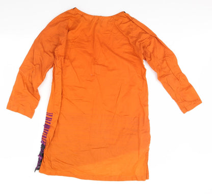 Preworn Womens Orange   Basic Blouse Size S