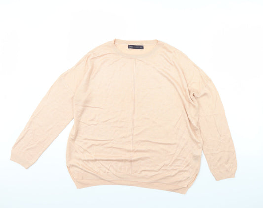 M&S Womens Pink   Pullover Jumper Size L