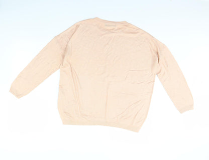 Preloved M&S Womens Pink   Pullover Jumper Size L - Back