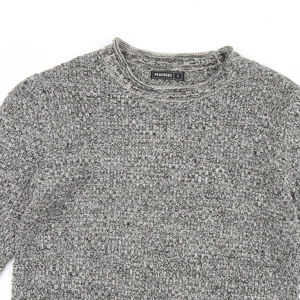 Peacocks Womens Beige Herringbone  Pullover Jumper Size S