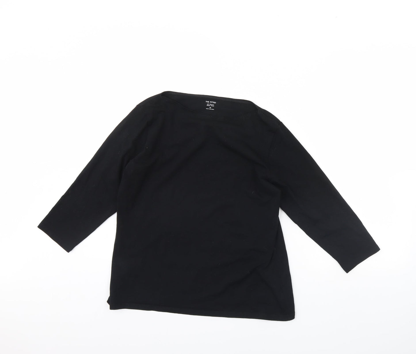 Preworn Womens Black   Basic Blouse Size 18