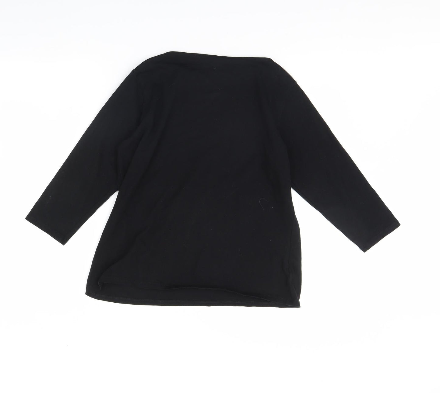 Preworn Womens Black   Basic Blouse Size 18